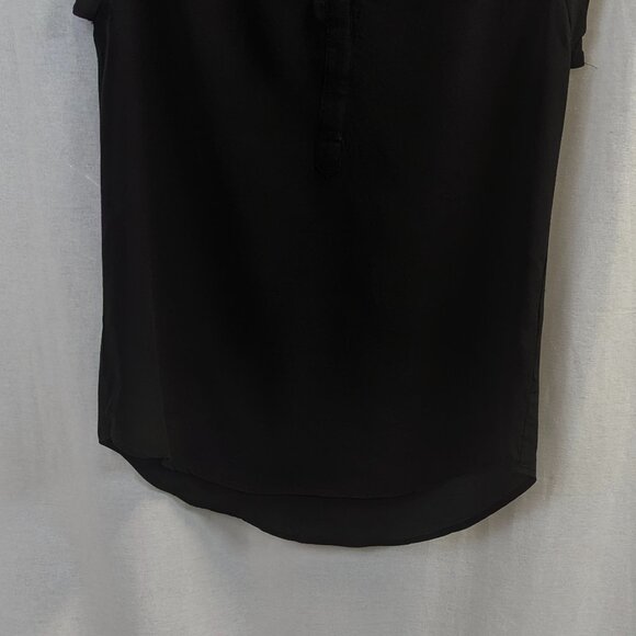 NWT Collective Concepts Size Small 100% Silk Black Cap Sleeved Tank - Picture 4 of 10